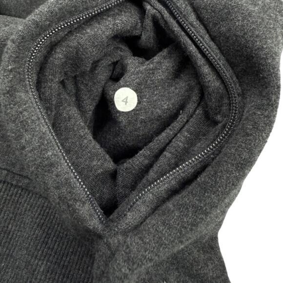 LULULEMON On The Double Pullover Size 4 Heathered Dark Grey - Picture 9 of 9